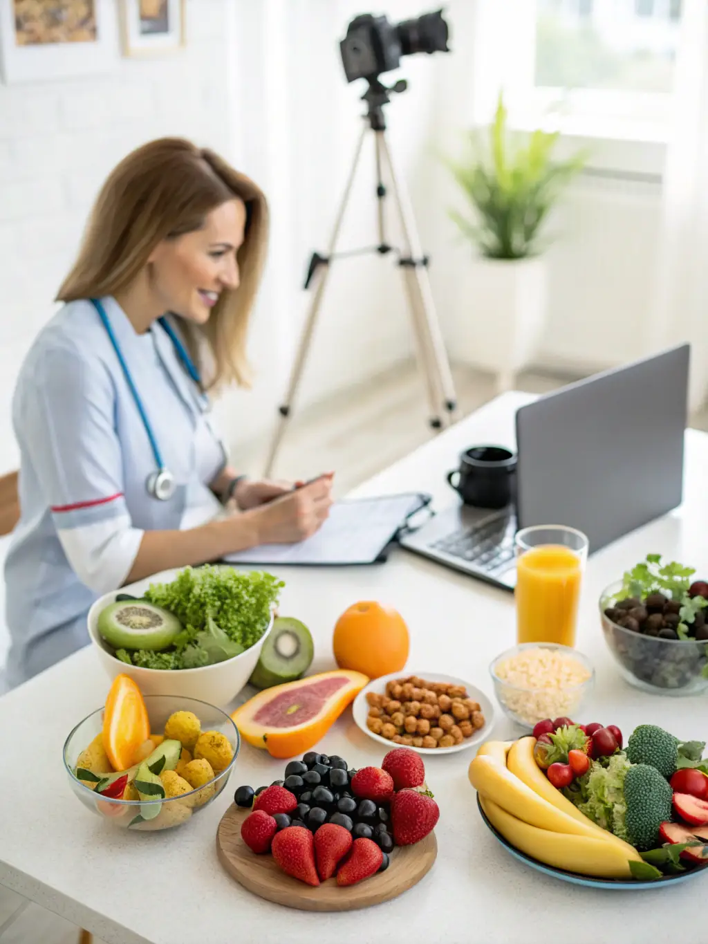 A person receiving personalized nutrition counseling as part of the Vitality program, focusing on dietary changes for improved health.
